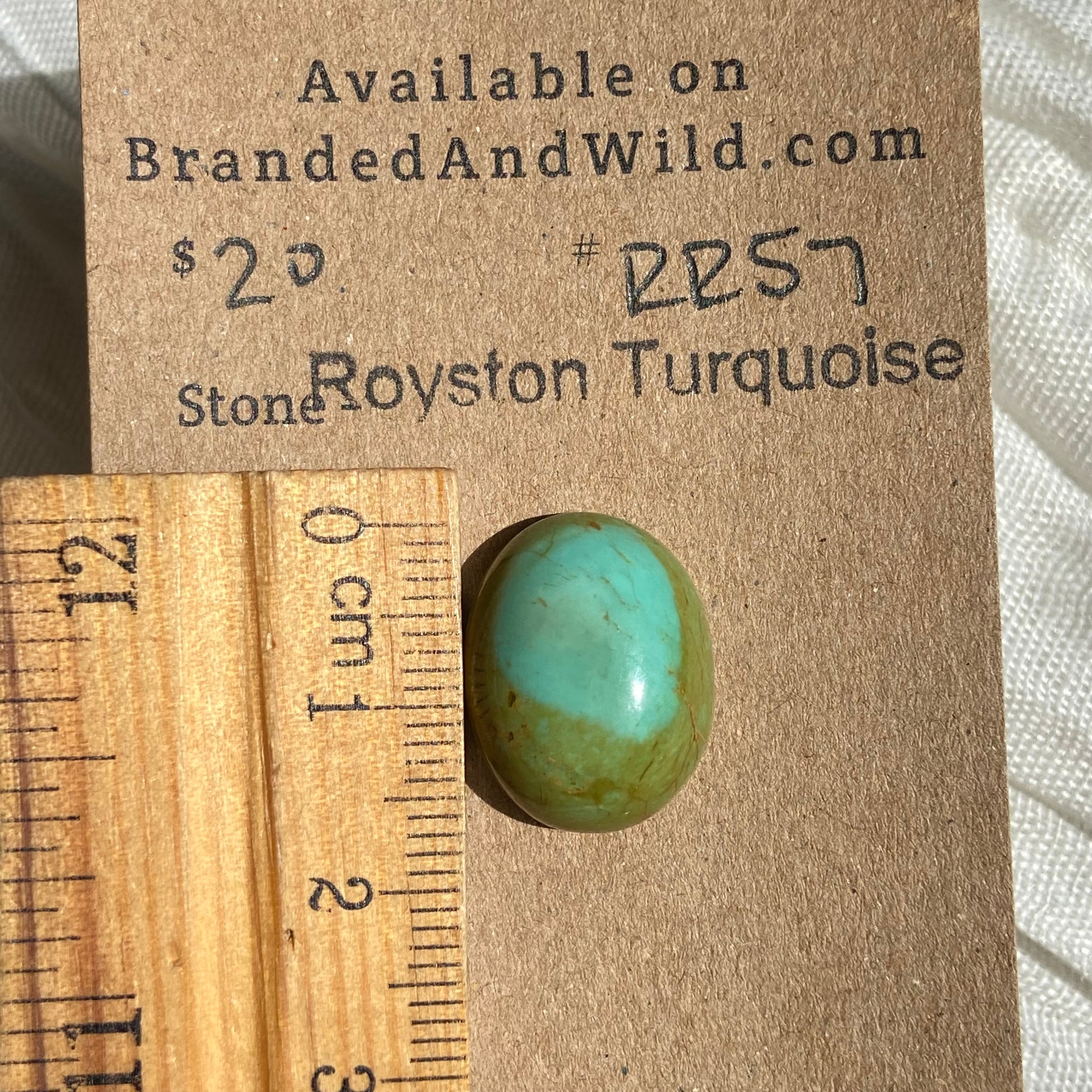 Royston Ribbon Turquoise Cabochon RR57 CB59C427-3EDE-4A08-9678-18A7BA51D81F Brandedandwild.com