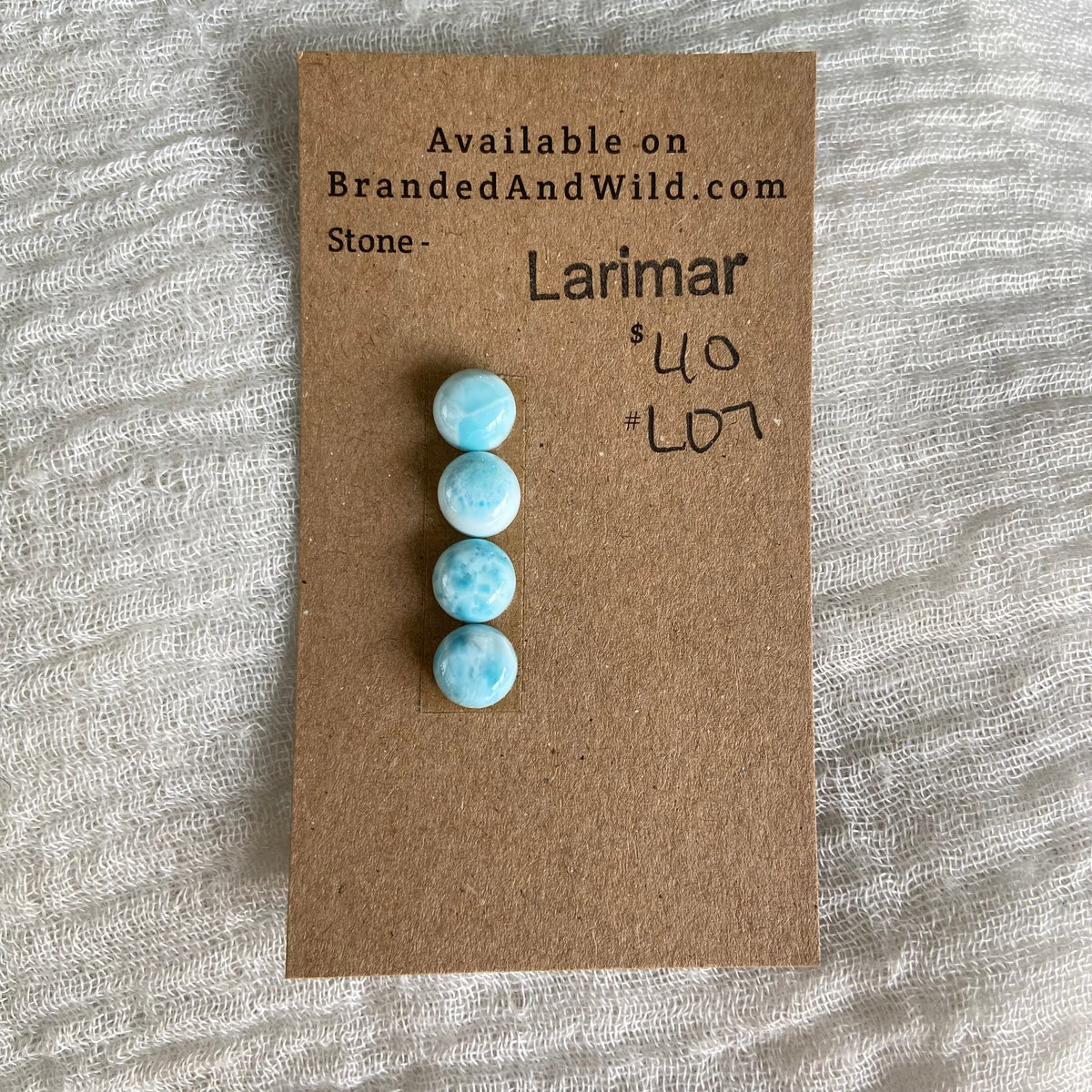 Larimar Cabochon - L07