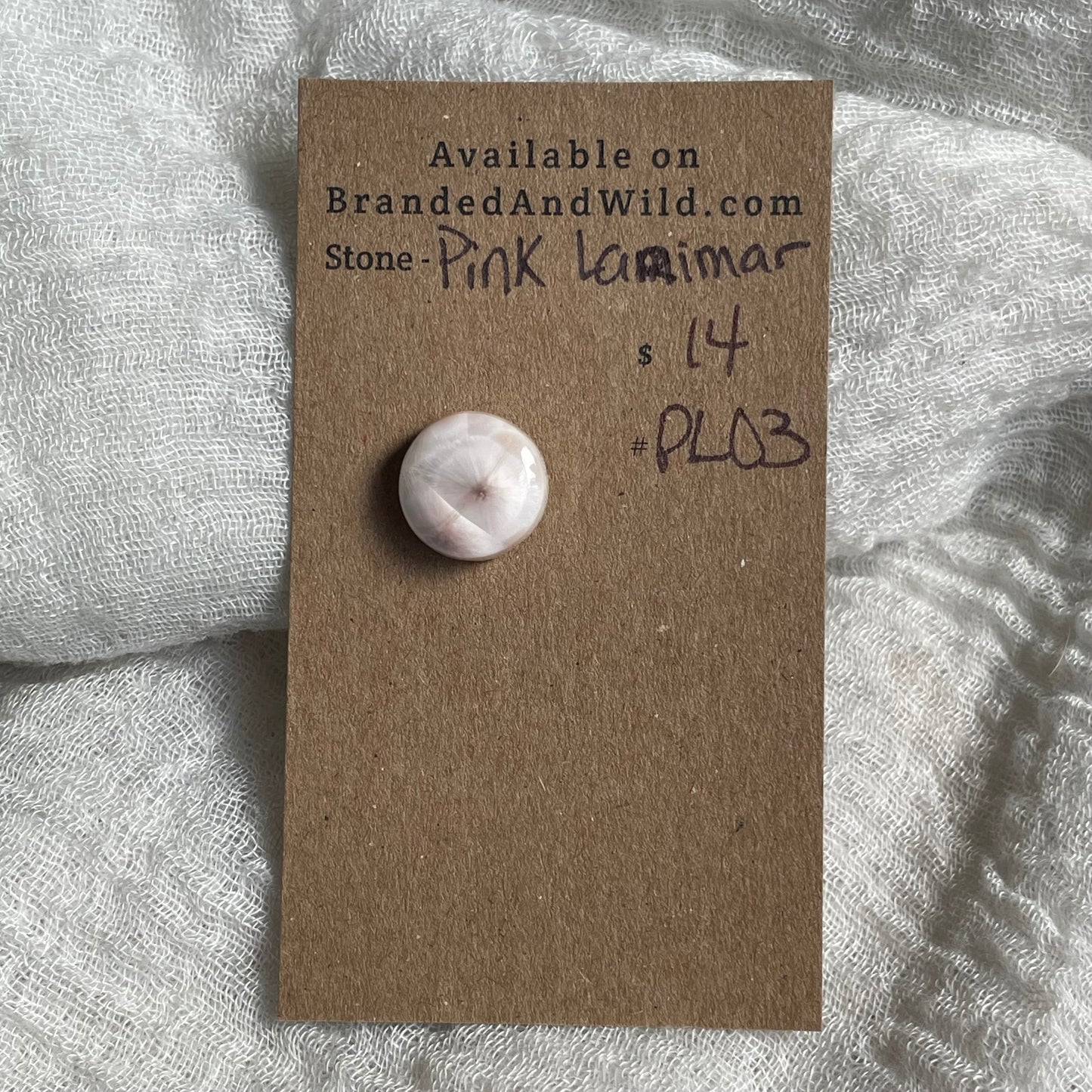 Pink Larimar Cabochon - PL03