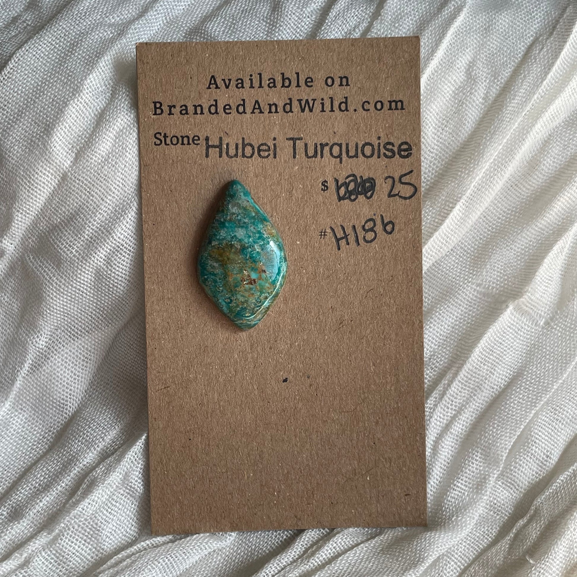 Hubei Turquoise Cabochon - H186 CB8AFB79-A7DE-4F88-855F-93CA2EB7B911 Brandedandwild.com