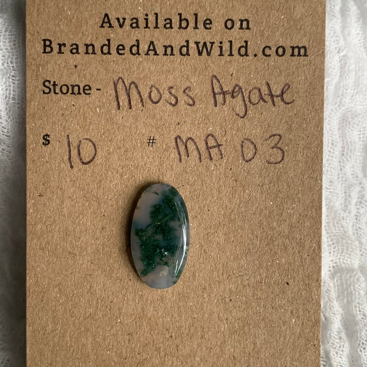 Moss Agate Cabochon- MA03