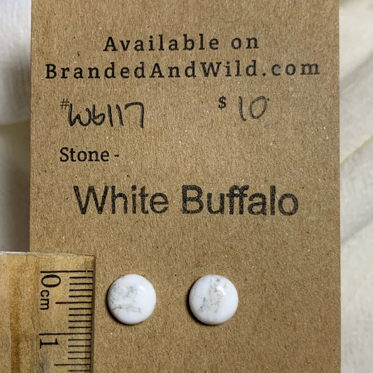 White Buffalo Cabochon - WB117 CBDC6B55-595B-49D2-9ED0-F713F1A90680 Brandedandwild.com