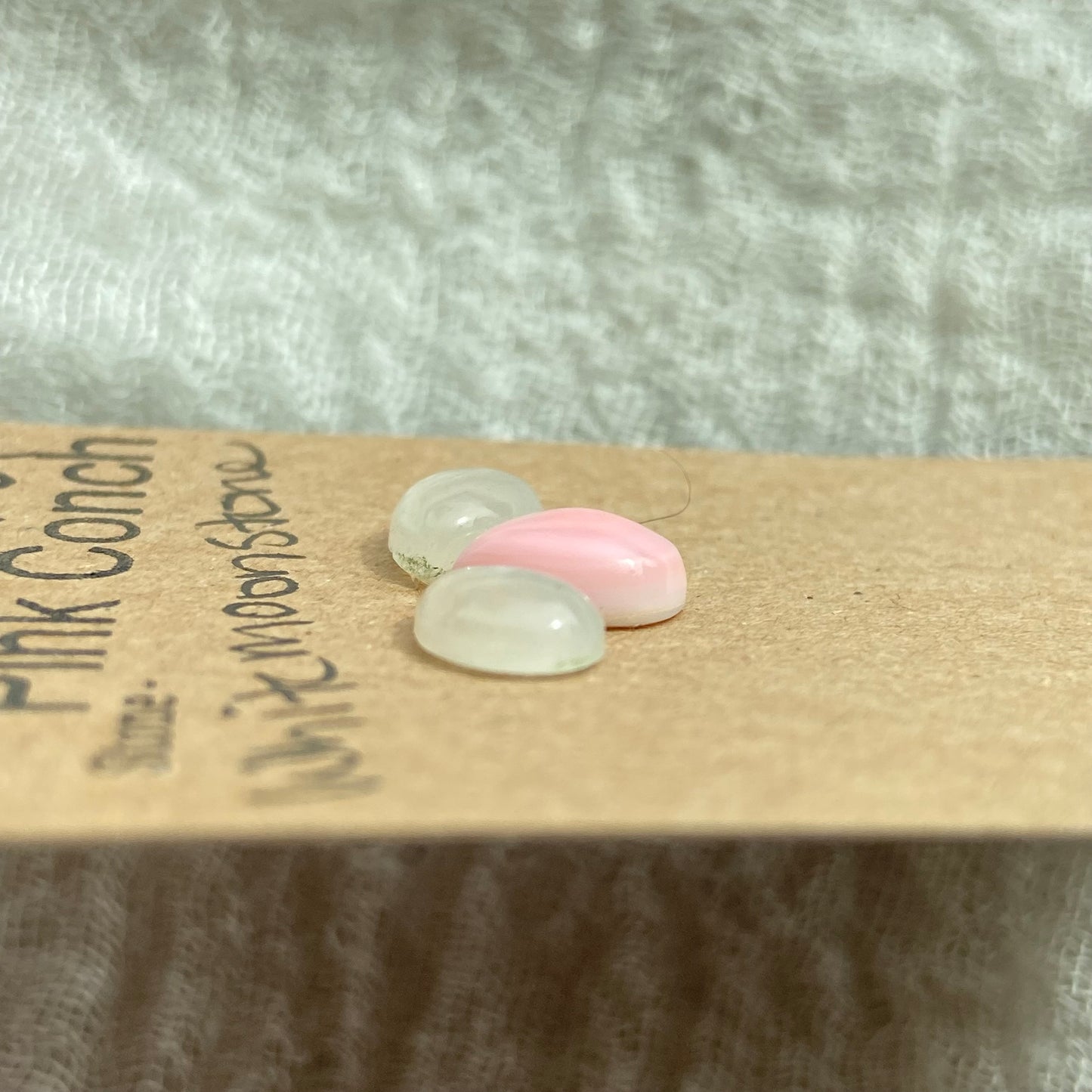 Pink Conch / White Moonstone- Mix169