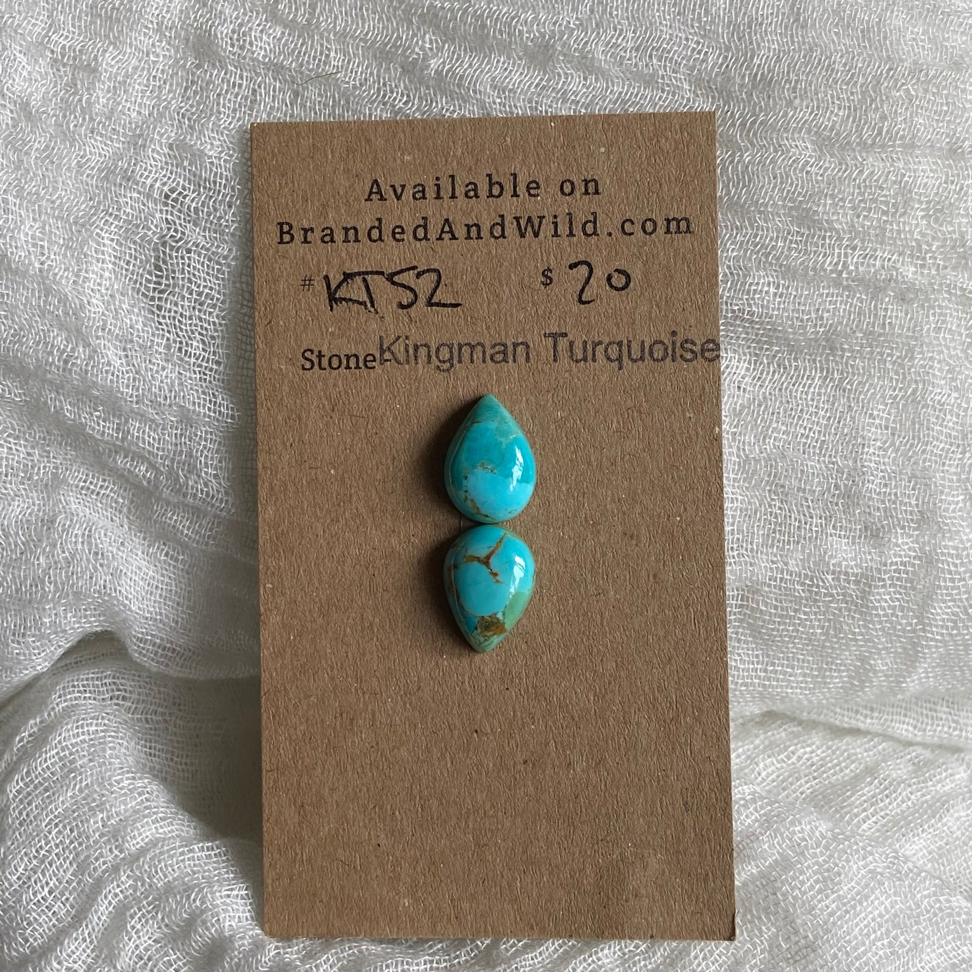 Kingman Turquoise Cabochon - KT52 CBE27FEE-8060-4C46-AA54-70422A36336B Brandedandwild.com