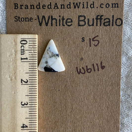 White Buffalo Cabochon - WB116