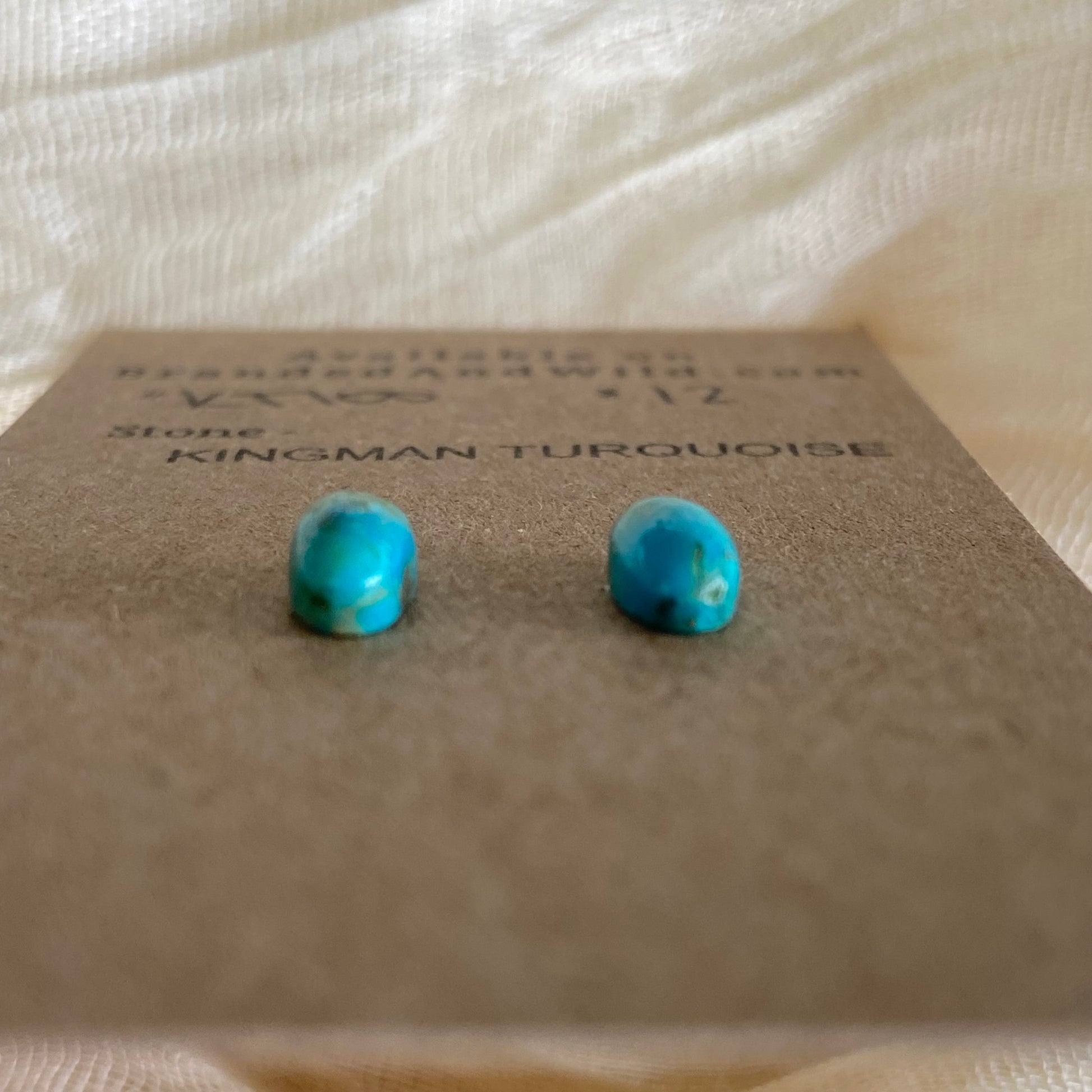 Kingman Turquoise Cabochon - KT100 CBF8526E-B29C-4B40-BE62-BF2D7AC89A12 Brandedandwild.com