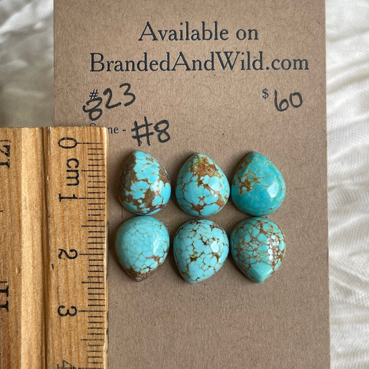 #8 Turquoise Cabochon - #823 CC0172F5-760A-4205-9C8A-E212F58AED7E Brandedandwild.com