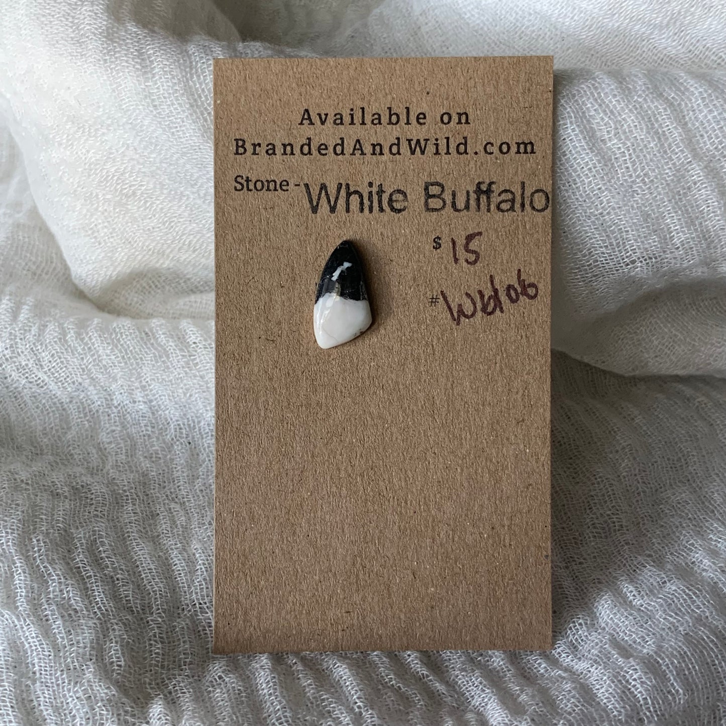 White Buffalo Cabochon - WB106
