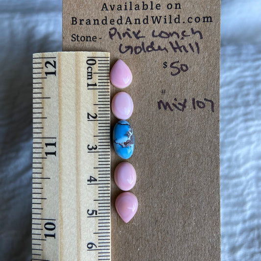 Pink Conch Cabochon - Mix107