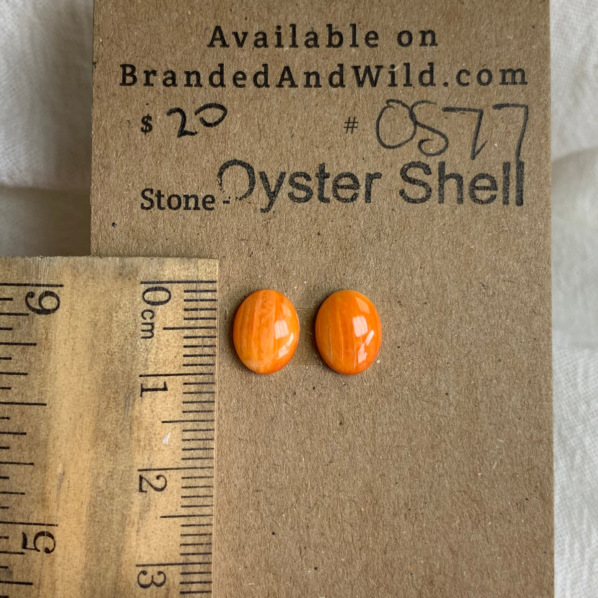 Oyster Shell Cabochon - OS77 CC293EAB-1163-4D45-8625-76F091F67685 Brandedandwild.com
