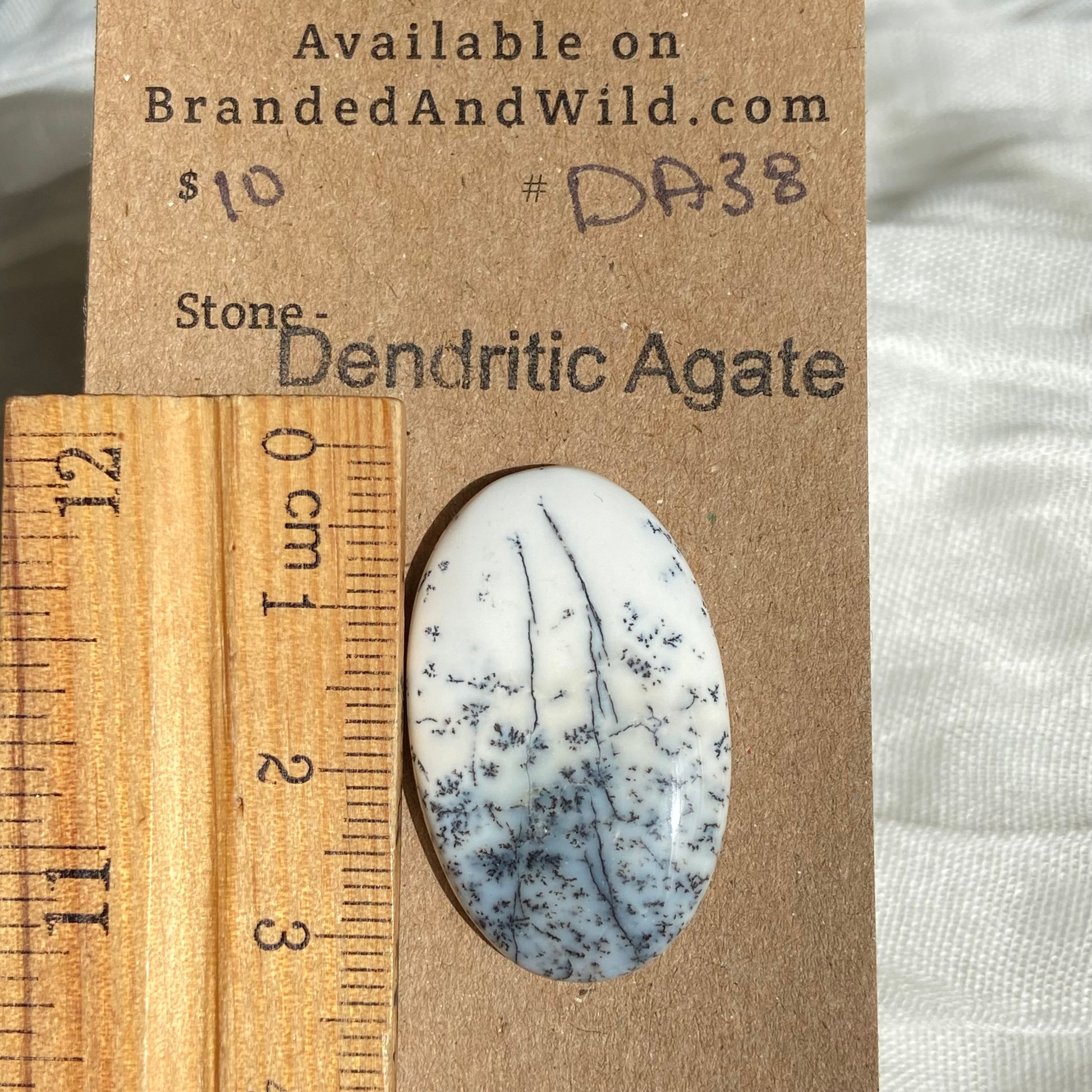 Dendritic Agate Cabochon - DA38 CC3C0B26-BB4E-41B2-B1F9-8E930994C319 Brandedandwild.com