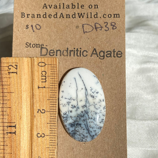 Dendritic Agate Cabochon - DA38 CC3C0B26-BB4E-41B2-B1F9-8E930994C319 Brandedandwild.com