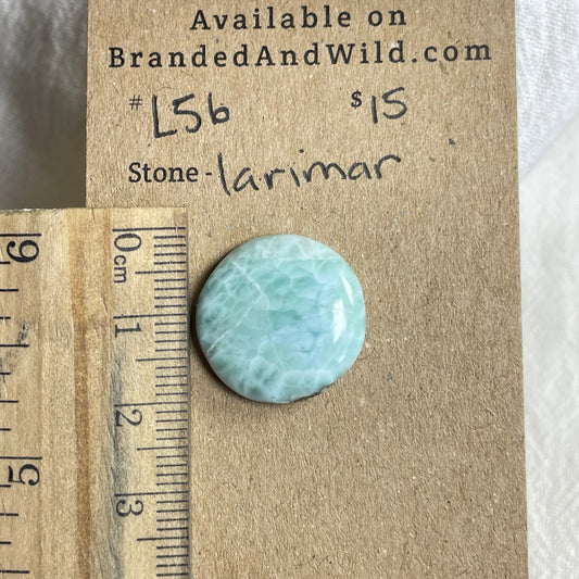 Larimar Cabochon - L56 CC60C852-774F-4156-8356-838CFCEA9E8B Brandedandwild.com