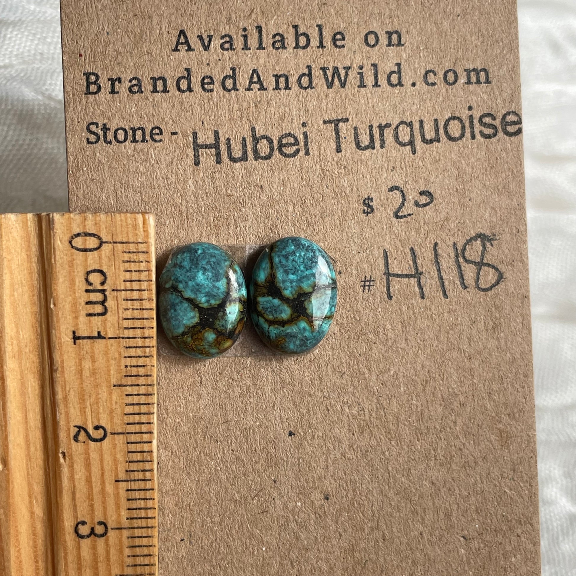 Hubei Turquoise Cabochon - H118 CC67963D-2191-4D22-A5A4-CC9A11DBCE0A Brandedandwild.com