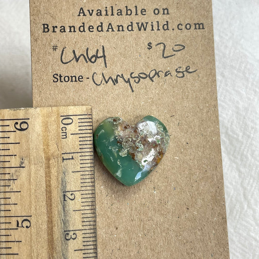Chrysoprase Cabochon - CH64 CC80B3ED-3ABA-4799-9F8D-15AD26E0E260 Brandedandwild.com