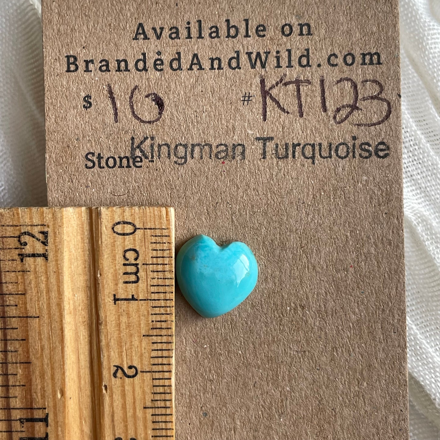 Kingman Turquoise Cabochon - KT123 CCC028F9-D1BB-4BE2-AC74-7CF5A4C2AA73 Brandedandwild.com
