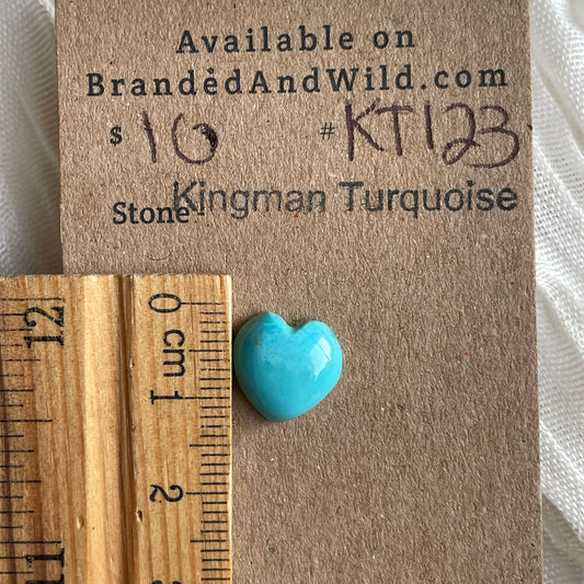 Kingman Turquoise Cabochon - KT123 CCC028F9-D1BB-4BE2-AC74-7CF5A4C2AA73 Brandedandwild.com