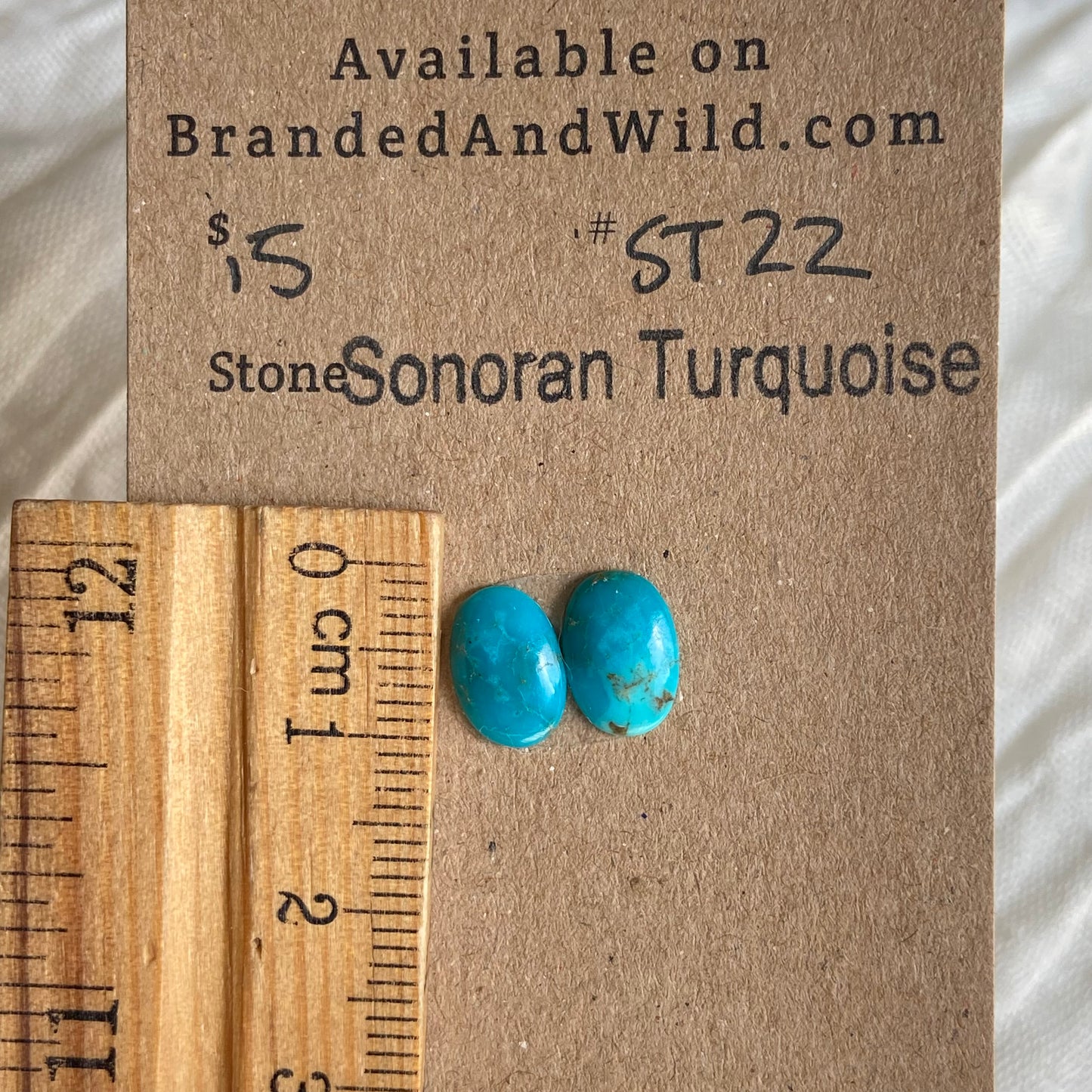 Sonoran Turquoise Cabochon - ST22 CCC56C79-55D9-4E4E-A631-23EDD675CA95 Brandedandwild.com