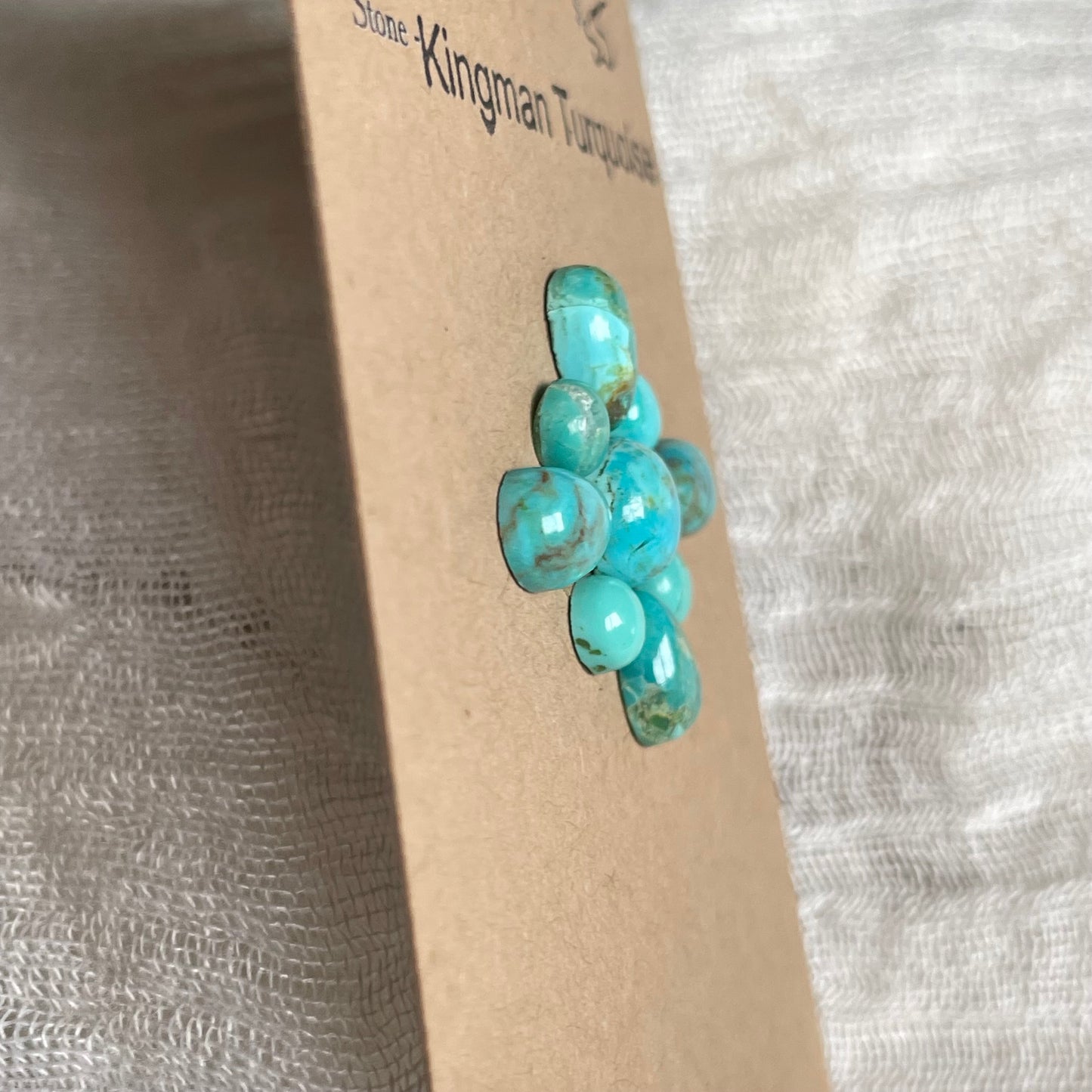 Kingman Turquoise Cabochon - Kt101 CCFD143C-84CC-4907-9A99-6C55EB3E25C8 Brandedandwild.com