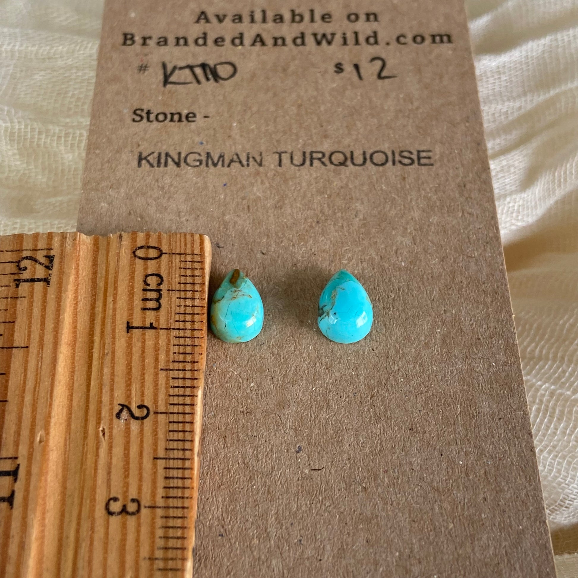 Kingman Turquoise Cabochon - KT110 CD0CFC5A-7335-4D17-A54C-231002870886 Brandedandwild.com