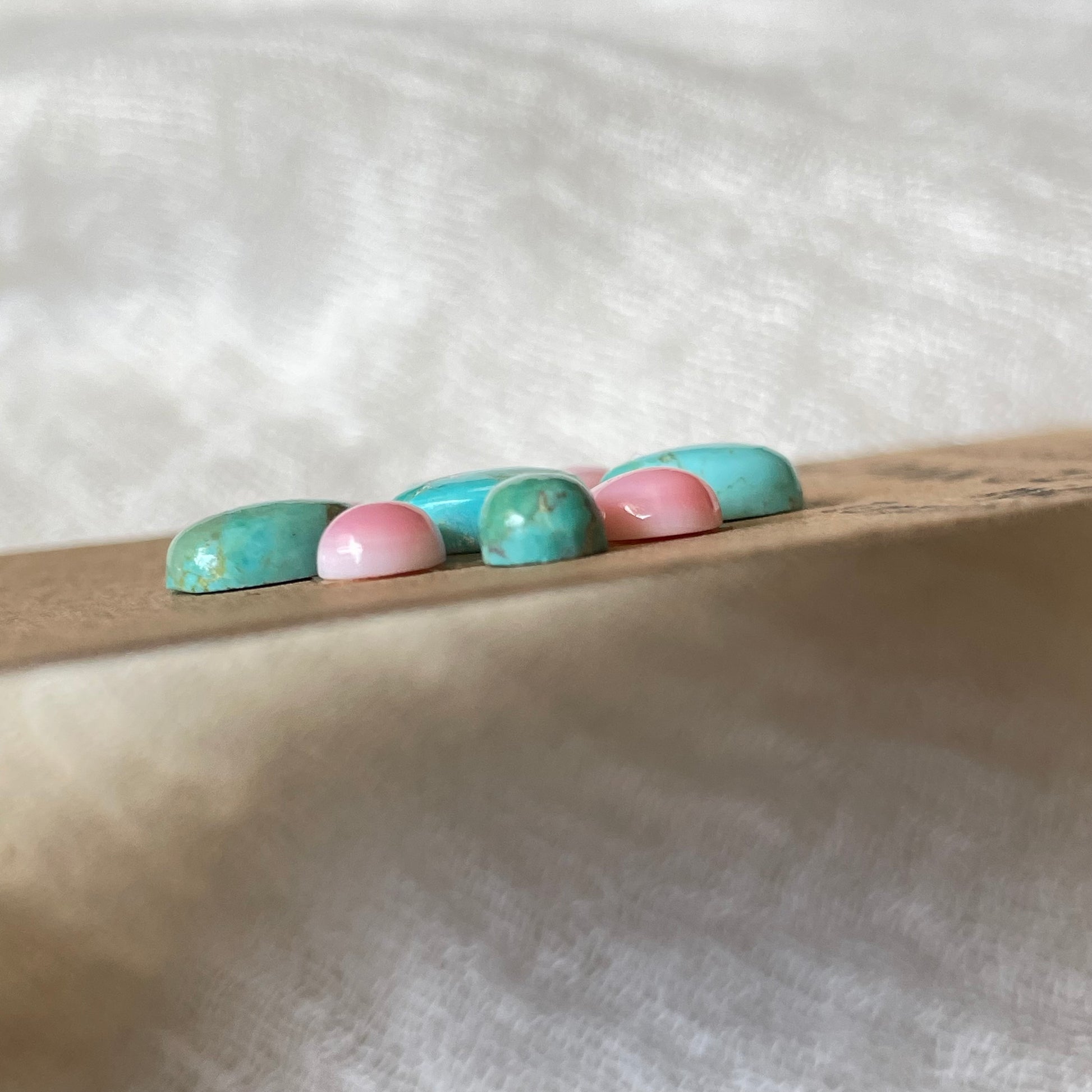 Kingman Turquoise Cabochon - KT48 CD155E4C-62BA-4C45-AB14-AC28D8E9BAF1 Brandedandwild.com