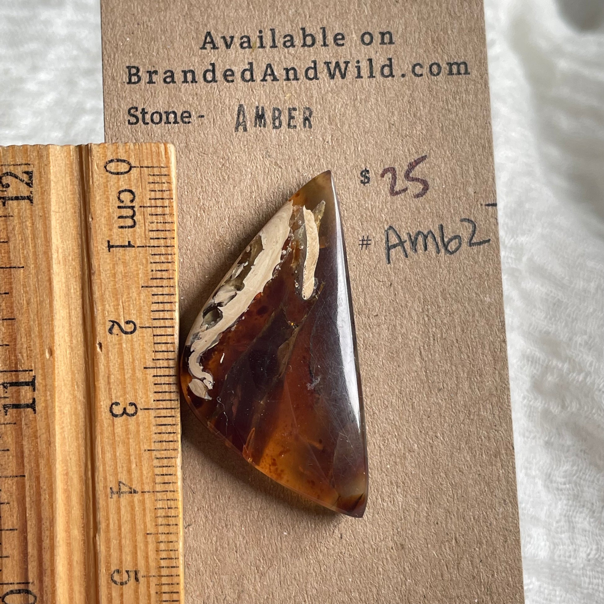 Amber Cabochon AM62 CD207D88-B018-4CC6-8761-DC96CB05788D Brandedandwild.com