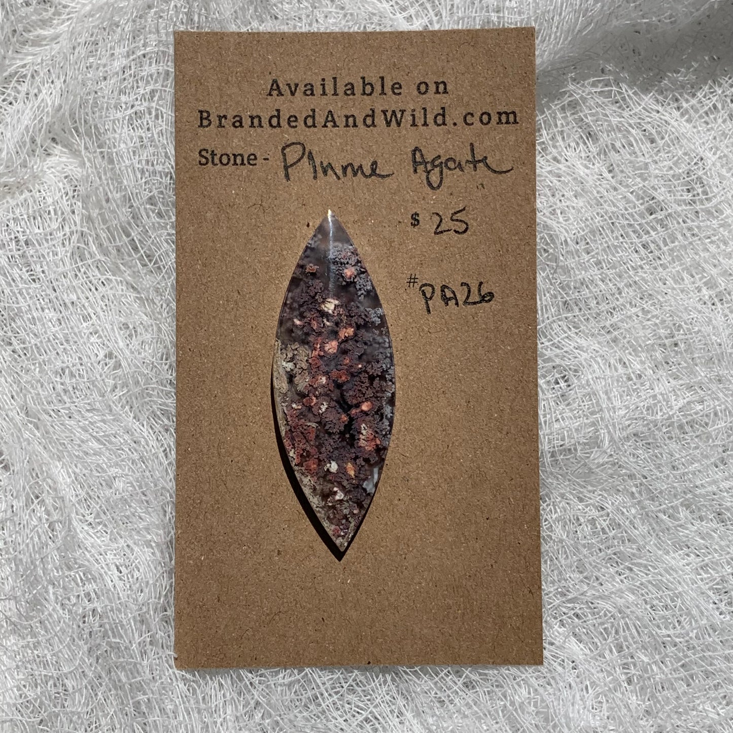 Plume Agate Cabochon - PA26