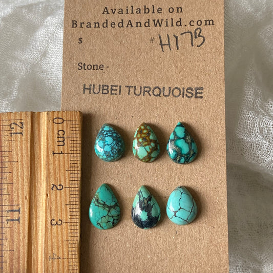 Hubei Turquoise Cabochon - H173 CD369B45-43BF-455E-986E-1F77675E59E6 Brandedandwild.com