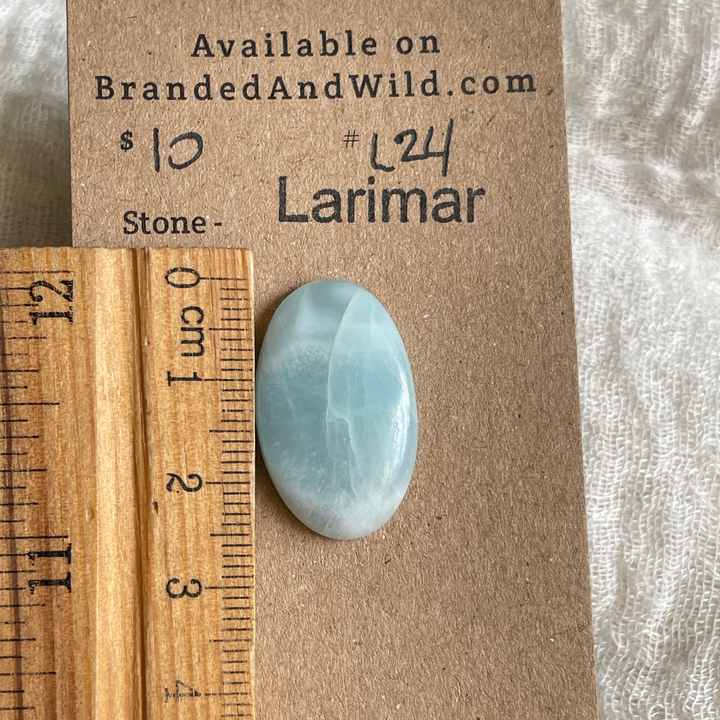 Larimar Cabochon - L24 CD62E4DF-F2E5-42AD-8AEB-F360FFF62023 Brandedandwild.com