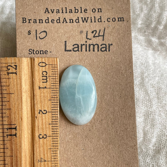 Larimar Cabochon - L24 CD62E4DF-F2E5-42AD-8AEB-F360FFF62023 Brandedandwild.com
