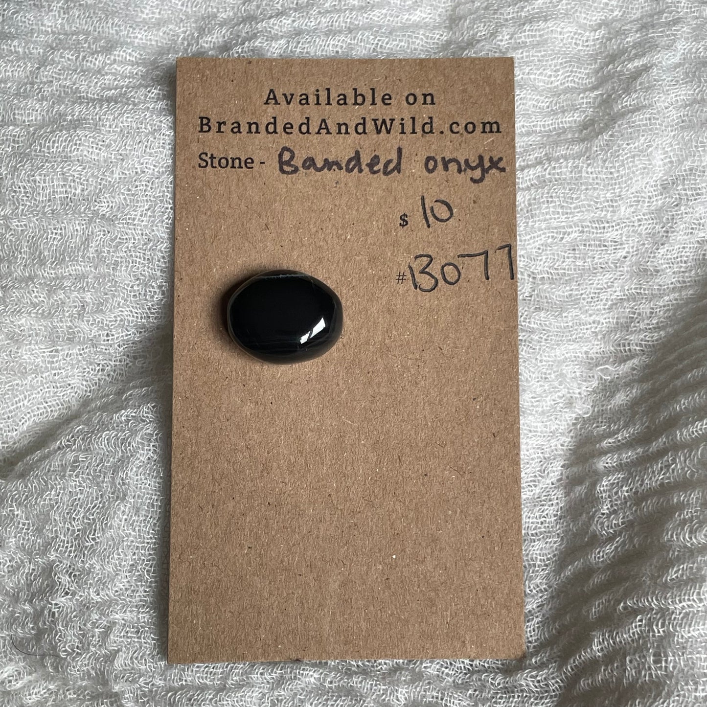 Black Onyx - Cabochon - BO77