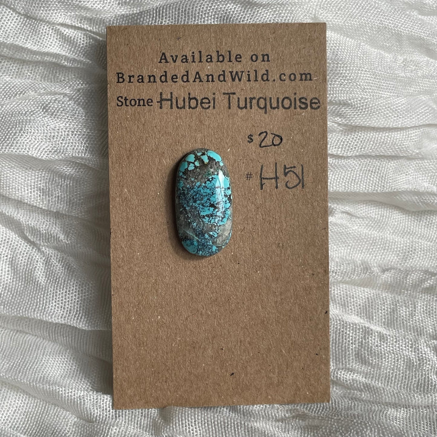 Hubei Turquoise Cabochon - H51 CD7B5FAA-3BE9-4298-8AB7-5124BDCF865C Brandedandwild.com