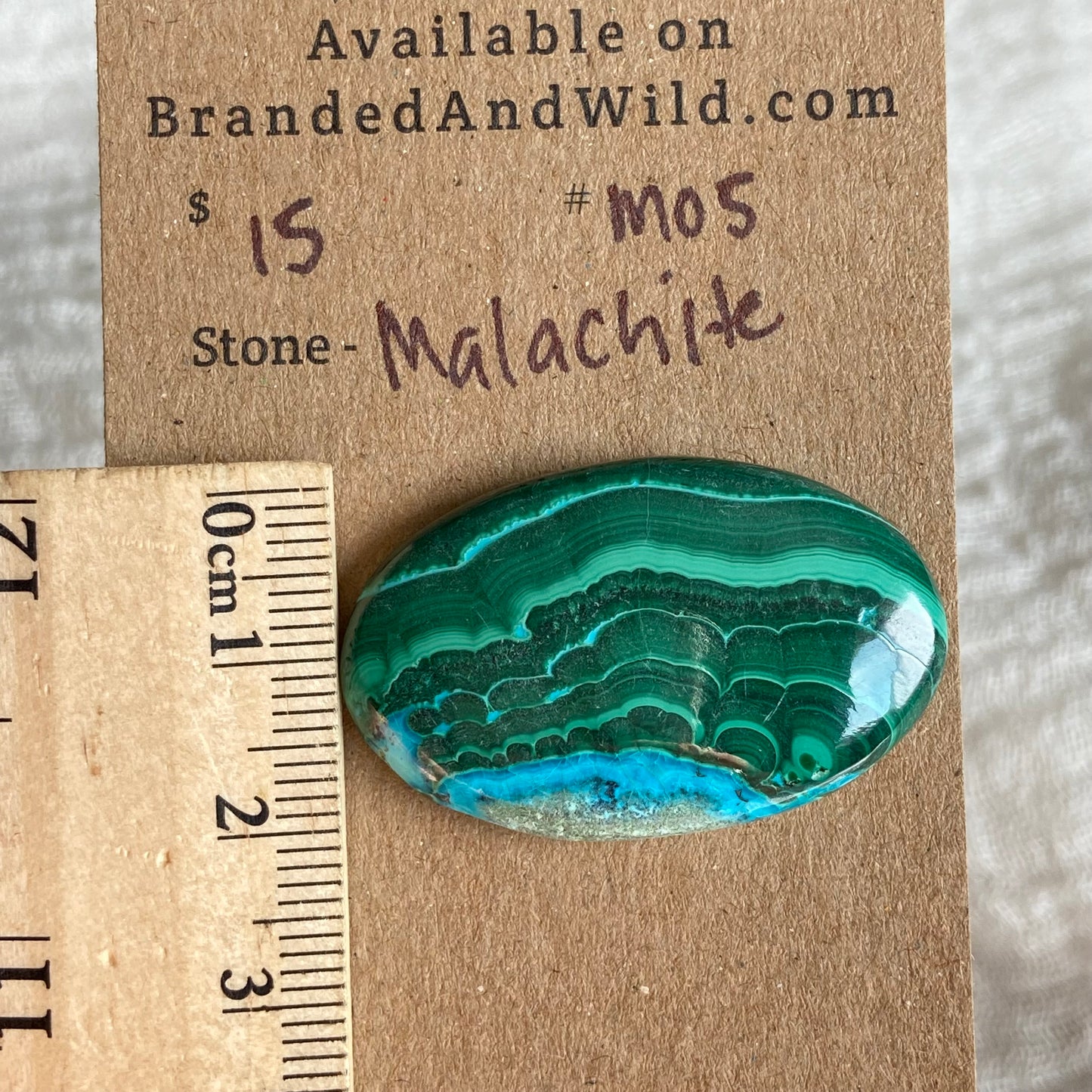 Malachite Cabochon - M05 CD852EB4-1484-4402-9D94-6B820440F12E Brandedandwild.com
