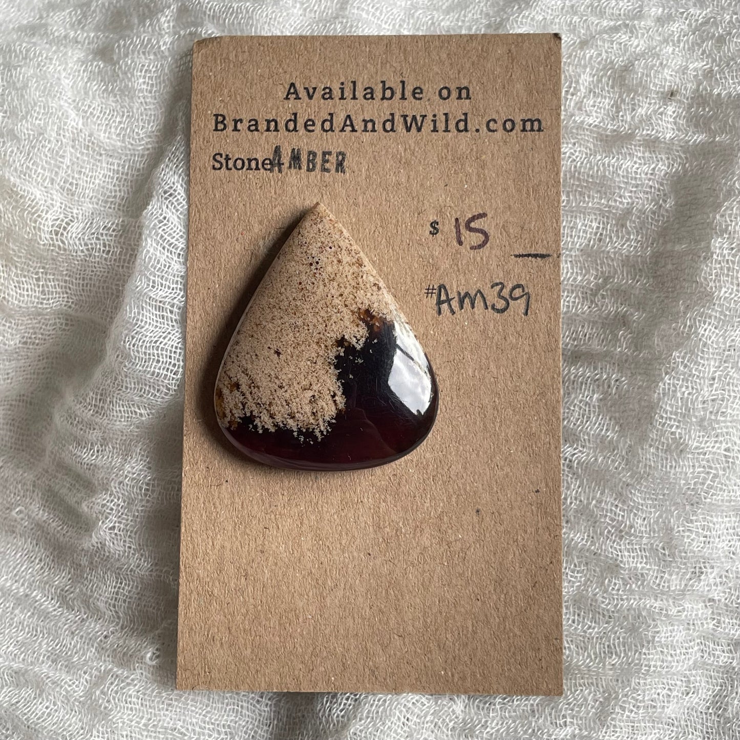Amber Cabochon AM39 CDD54725-E825-466F-8B61-8881376EC4B3 Brandedandwild.com