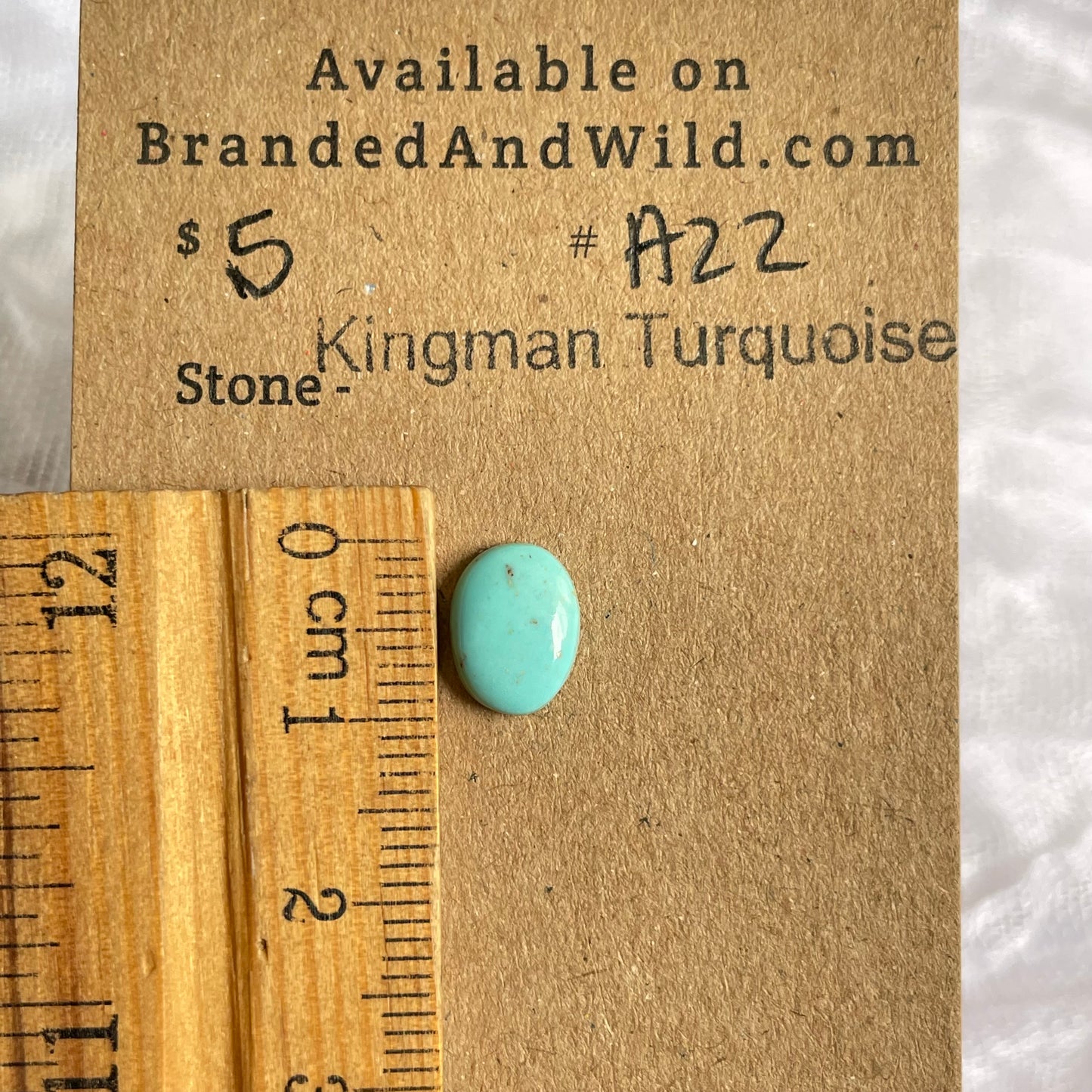 Kingman Turquoise Cabochon - KT22 CDDB5071-669C-429B-8D00-9D7106FA4970 Brandedandwild.com