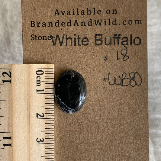 White Buffalo Cabochon - WB80