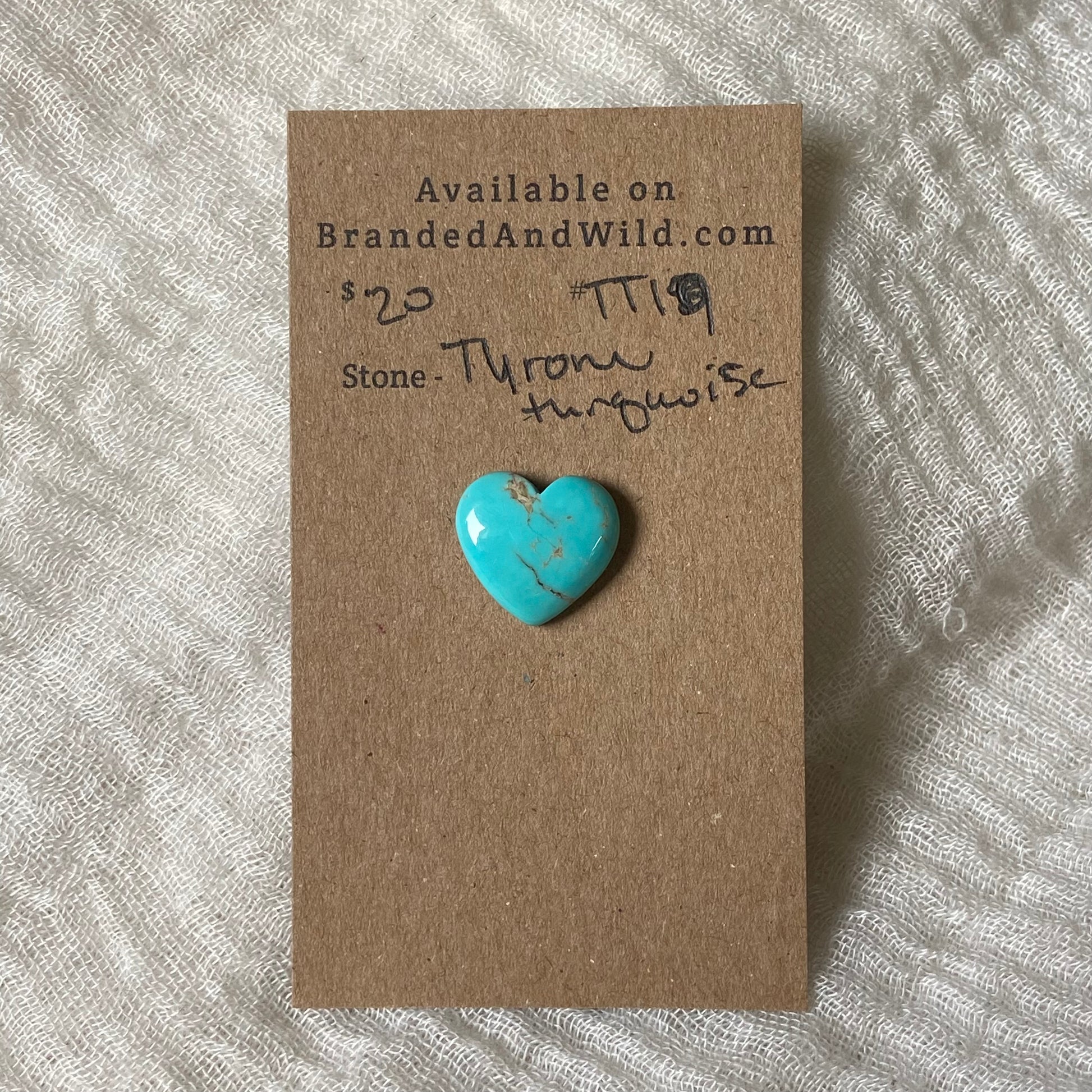Tyrone Turquoise Cabochon - TT19 CDE34E23-0D7E-41ED-AA1E-1F2784EA1001 Brandedandwild.com