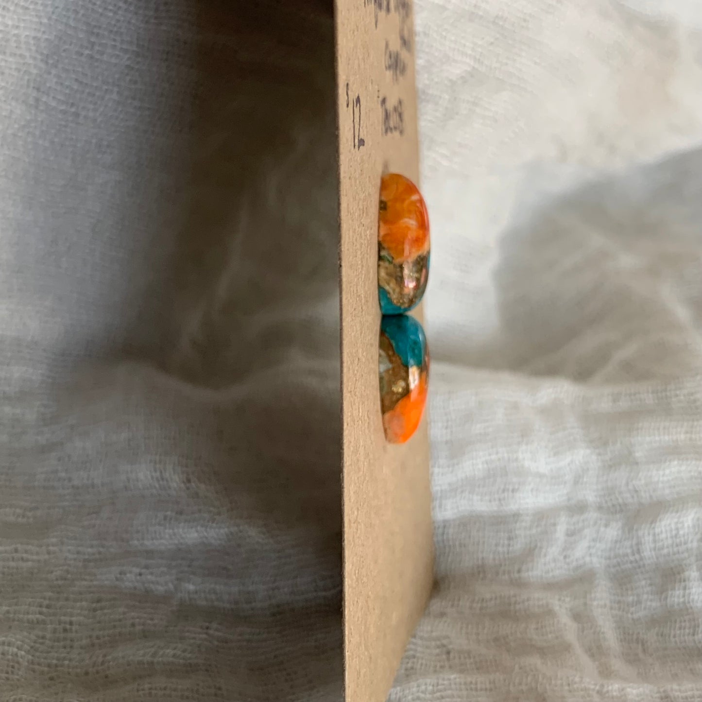Turquoise, Oystershell, Copper Cabochon - TOC08