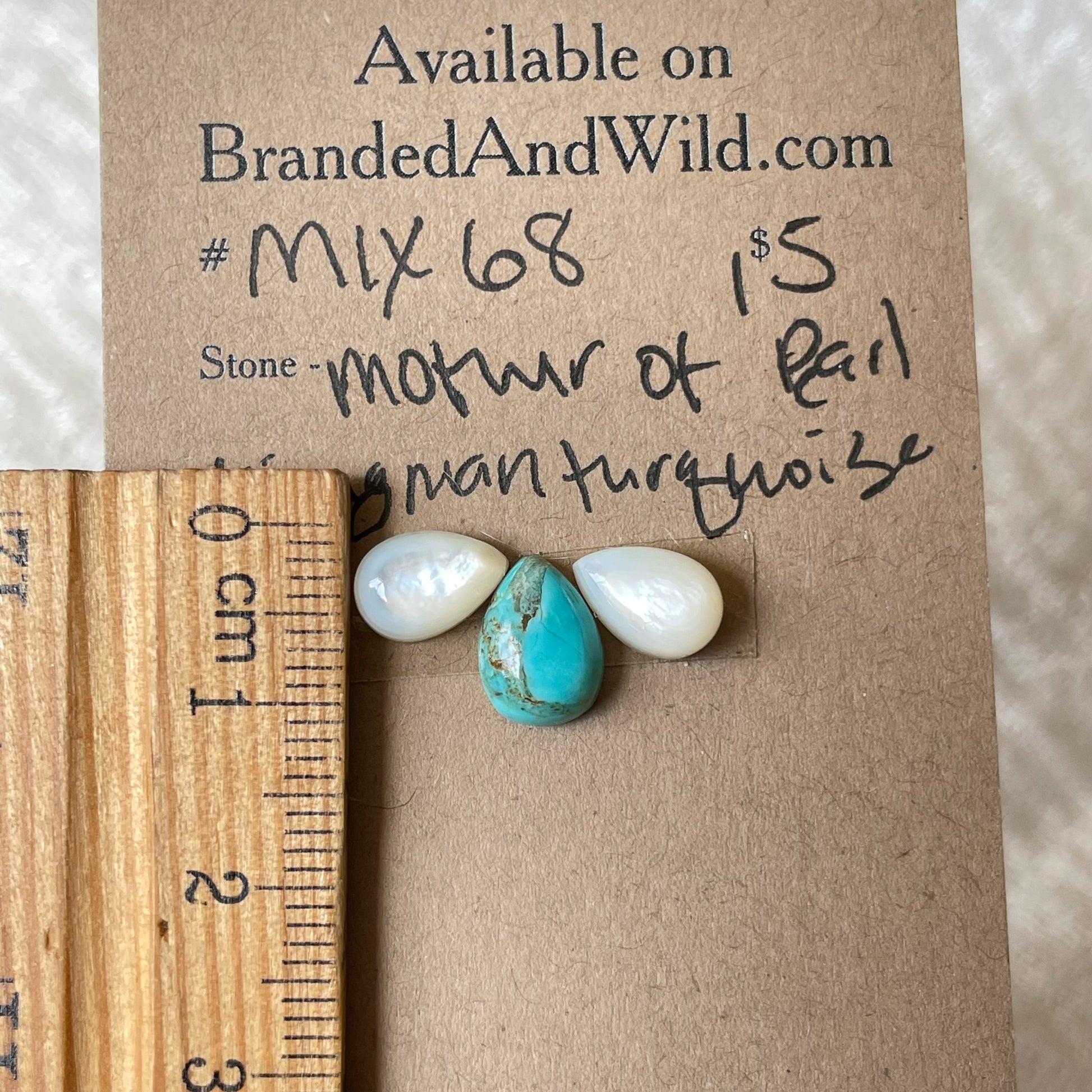 Kingman / Mother of Pearl Cabochon - Mix68 CDEAE11E-BF1E-431D-B349-203E2E9E308A Brandedandwild.com