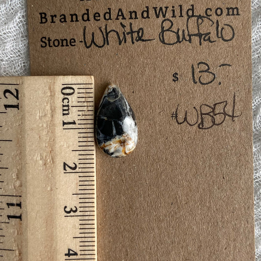 White Buffalo Cabochon - WB54