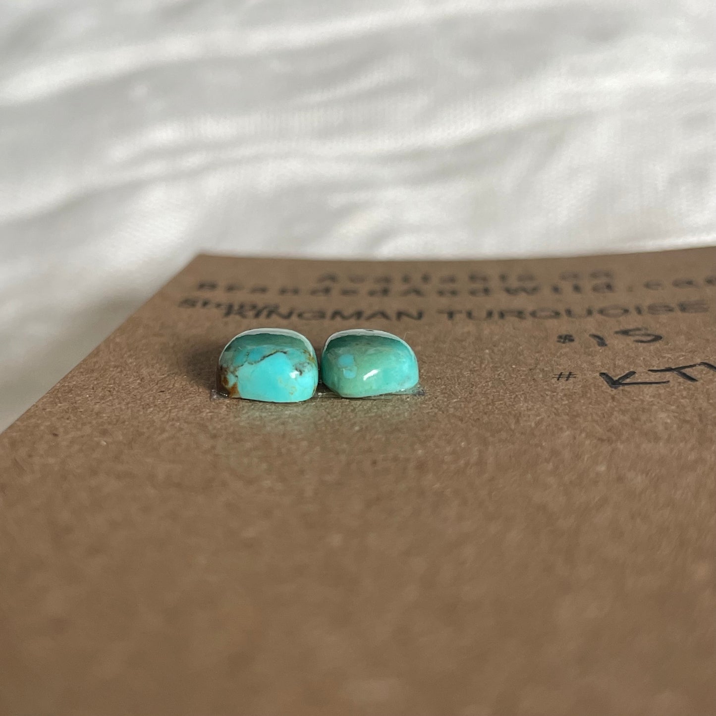 Kingman Turquoise Cabochon - KT108 CE2CA972-FC0E-4F0D-9AD7-371A1C5BEA08 Brandedandwild.com