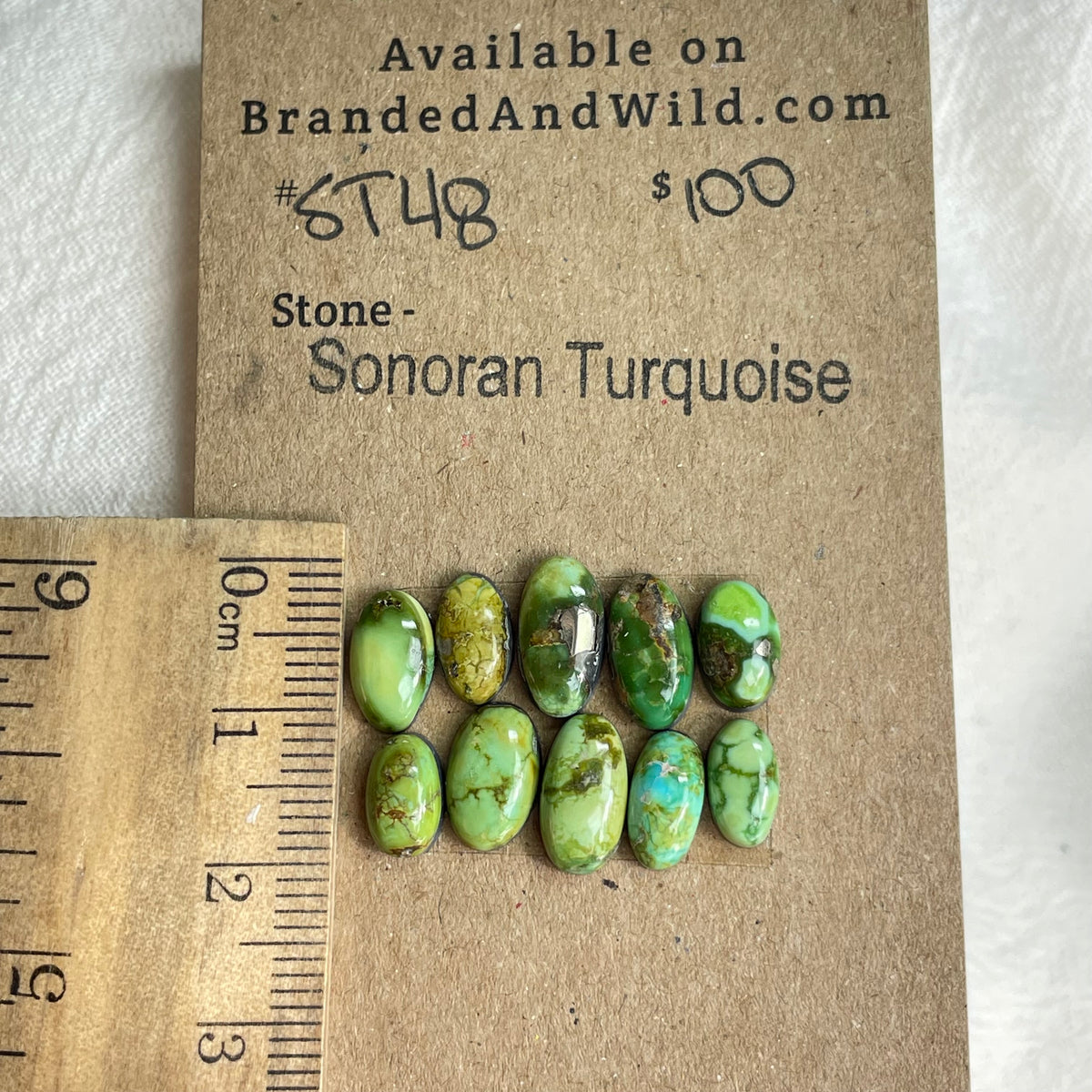 Sonoran Turquoise Cabochon - ST48 CE2E177A-9066-4274-91F1-A2238362E75B Brandedandwild.com