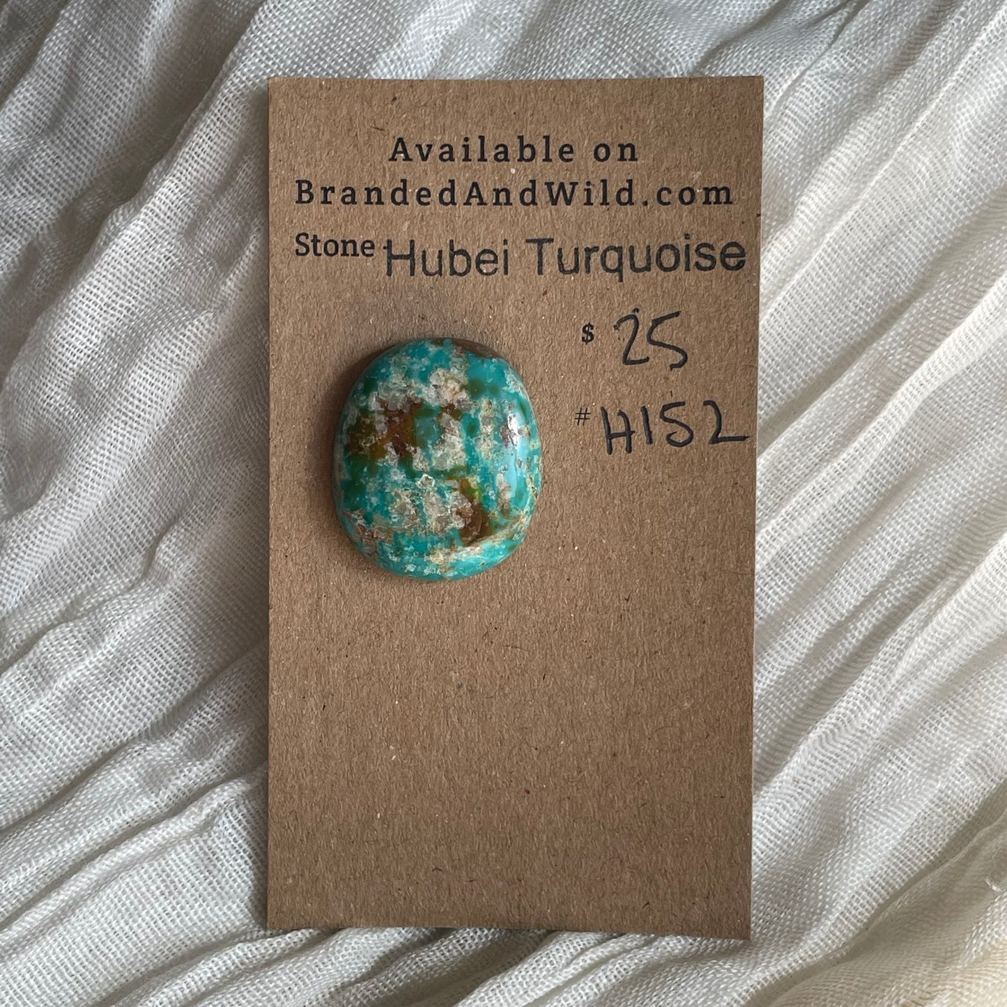 Hubei Turquoise Cabochon - H152 CE389825-9E55-4F2D-84F6-2CBB4FD8C8E4 Brandedandwild.com