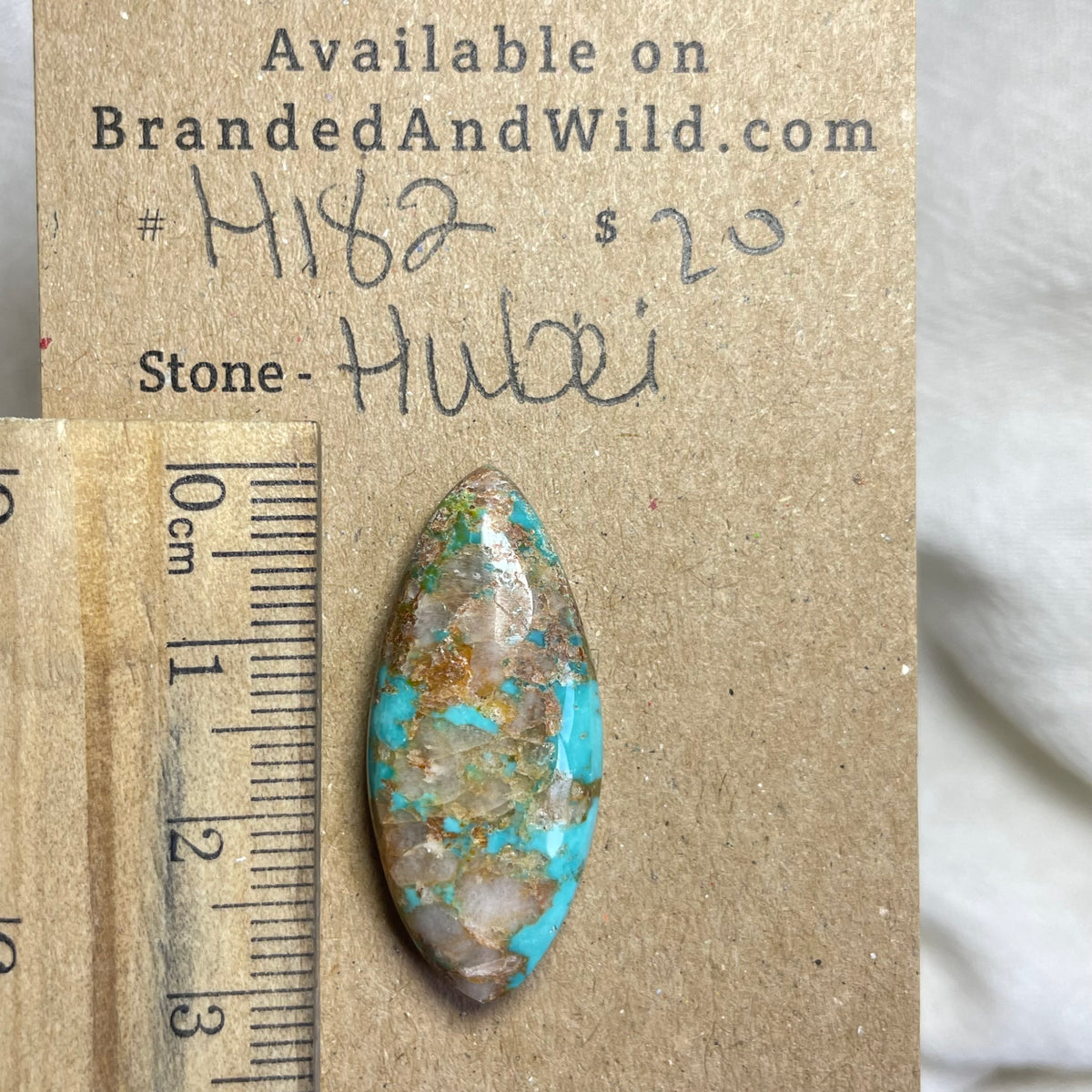 Hubei Turquoise Cabochon - H182 CE42B4ED-0883-48AD-BA3D-C2355DE3AC4C Brandedandwild.com