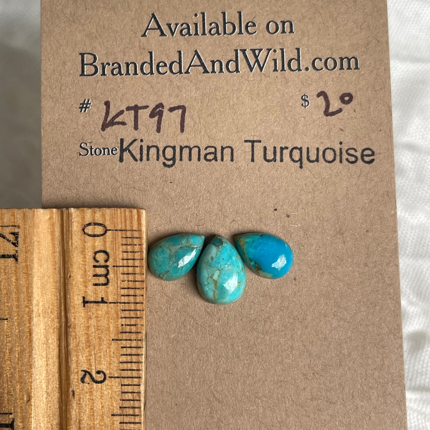 Kingman Turquoise Cabochon - KT97 CE789851-33C3-4897-8E1F-27068D694729 Brandedandwild.com