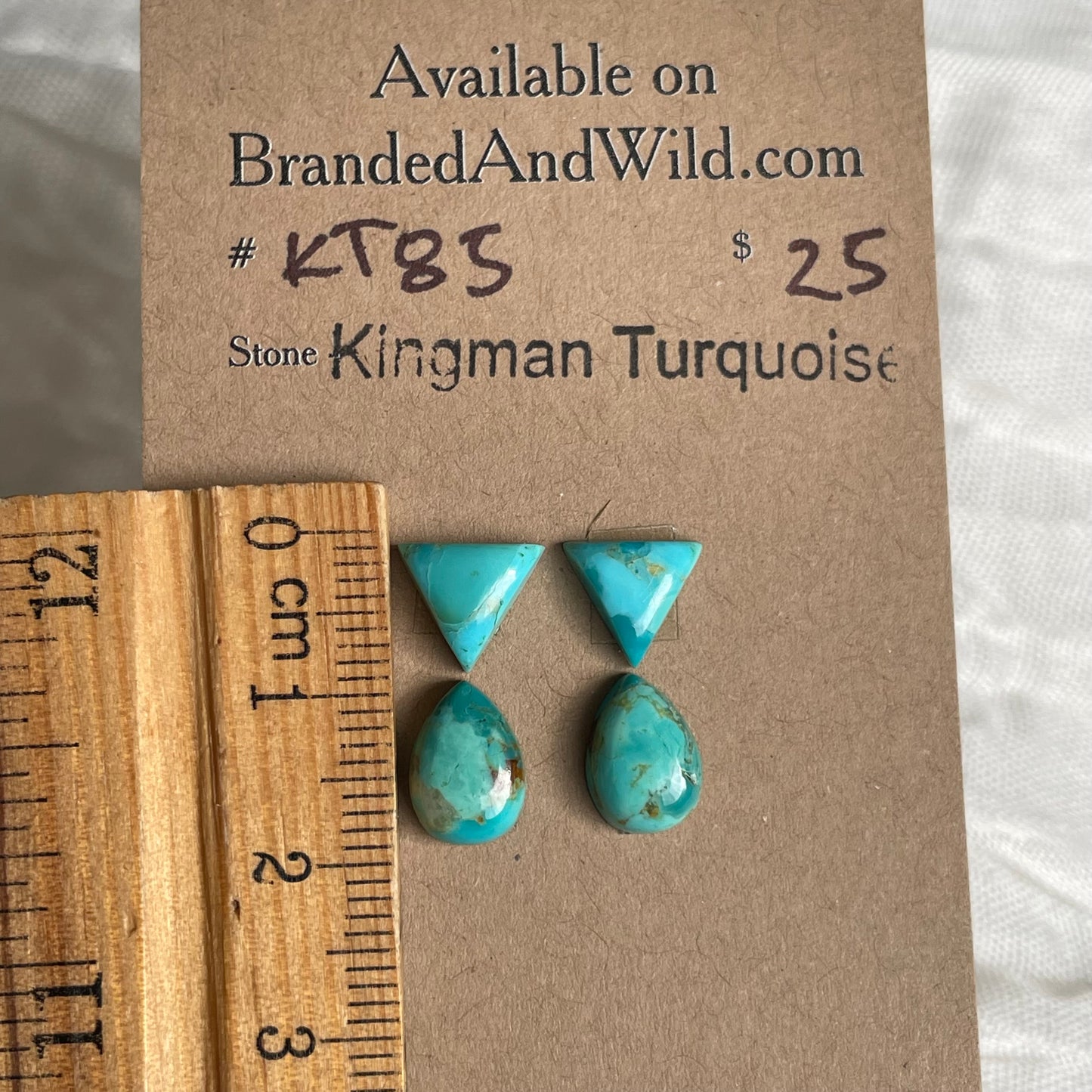 Kingman Turquoise Cabochon - KT85 CE7C8A4C-9620-4697-AB5D-F389F56659AC Brandedandwild.com