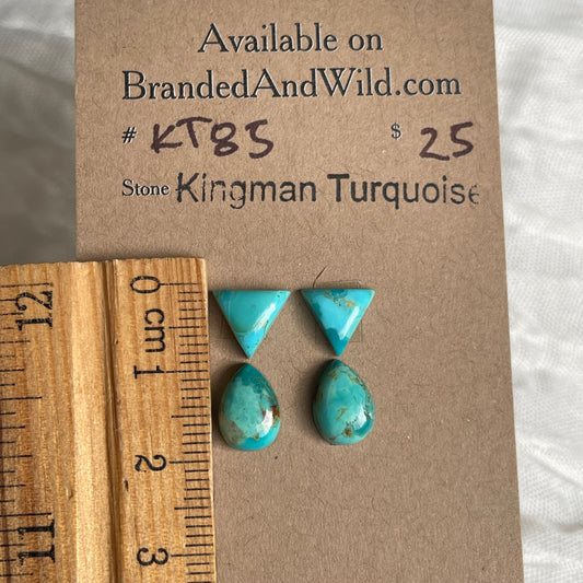 Kingman Turquoise Cabochon - KT85 CE7C8A4C-9620-4697-AB5D-F389F56659AC Brandedandwild.com