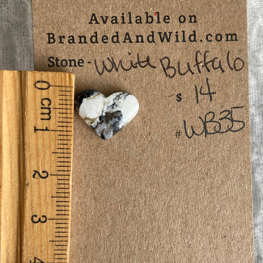White Buffalo Cabochon - WB35