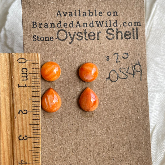 Oyster Shell Cabochon - OS49 CEA61645-FC53-44D8-8B04-7A147A31AE10 Brandedandwild.com