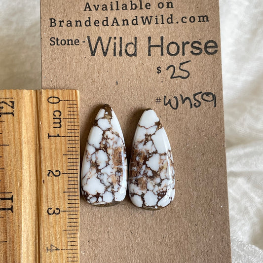 Wild Horse Cabochon - WH59 CEC07CB2-D5DF-440A-AE26-A175C95E8C93 Brandedandwild.com